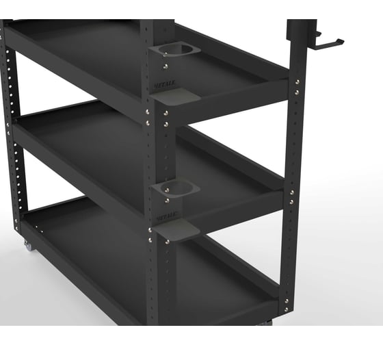 Тележка инструментальная ООО Металекс Тип 1 700x450x950 4 полки (серый) / 118104