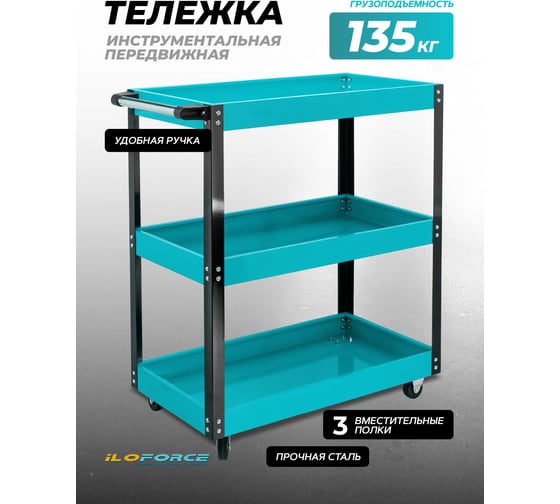 Тележка для перевозки агрегатов г/п 135кг iLOFORCE IF-F-1141343B(64515)