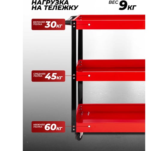 Тележка для перевозки агрегатов г/п 135кг EVERFORCE EF-1141343B(64518)
