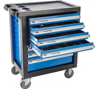 Тележка инструментальная HOEGERT TECHNIK 7 ящиков, 252 инструмента HT7G058