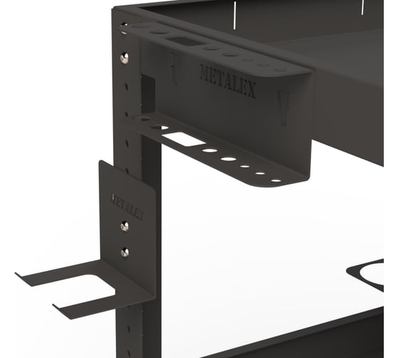 Тележка инструментальная ООО Металекс Metalex Тип 1 900x450x950 мм, 3 полки, серый 118074