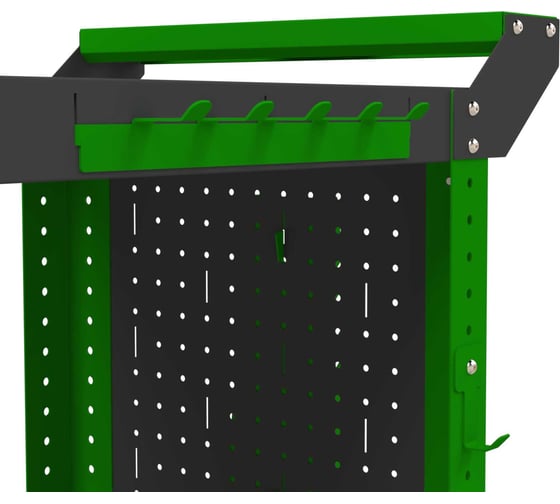 Тележка инструментальная ООО Металекс Тип 2 900x450x800 мм, 2-е полки, серо-зеленый 118120