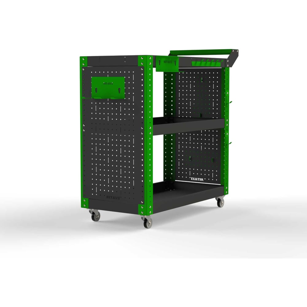 Тележка инструментальная ООО Металекс Тип 2 800x450x800 мм, 3 полки ...
