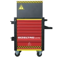 Тележка инструментальная IZELTAS ELECTRO с набором инструментов 94 предмета, 7 выдвижных ящиков, цвет красно-черно-желтый 13000005548