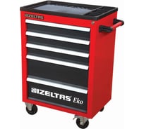 Инструментальная тележка IZELTAS серии ECO без инструментов, 5 выдвижных ящиков, 8243321005