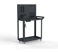 Тележка инструментальная ООО Металекс Тип 4 900x450x800 2-е полки (серый) / 118248