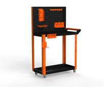 Тележка инструментальная ООО Металекс Тип 4 700x350x800 2-е полки (серый) / 118241