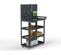 Тележка инструментальная ООО Металекс Тип 4 800x450x950 4 полки (серый) / 118329