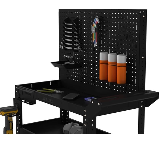 Тележка инструментальная ООО Металекс Тип 4 800x400x950 4 полки (черный) / 118332