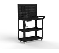 Тележка инструментальная ООО Металекс Metalex Тип 4 800x400x800 мм, 3 полки, черный 118302