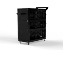 Тележка инструментальная ООО Металекс Тип 3 800x450x950 мм, 4 полки, черный 118447