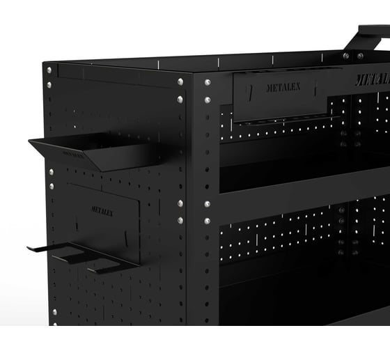 Тележка инструментальная ООО Металекс Тип 3 900x450x800 мм, 2-е полки, черный 118368