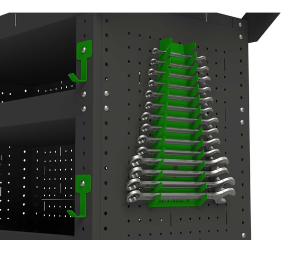 Тележка инструментальная ООО Металекс Тип 3 700x400x950 мм, 3 полки, серо-зеленый 118377