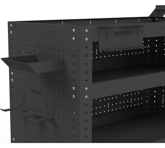 Тележка инструментальная ООО Металекс Тип 3 900x450x800 мм, 3 полки, серый 118404
