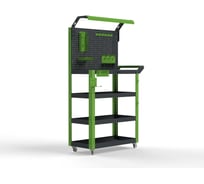 Тележка инструментальная ООО Металекс Тип 5 800x450x950 4 полки, серо-зеленый 118541
