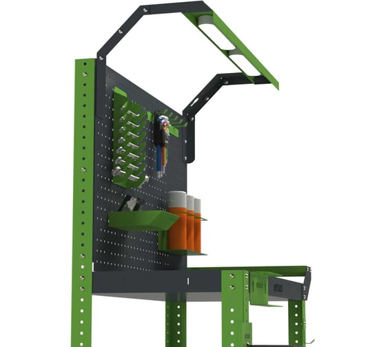 Тележка инструментальная ООО Металекс Тип 5 900x400x950 3 полки, серо-зеленый 118491