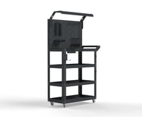 Тележка инструментальная ООО Металекс Тип 5 700x400x950 4 полки, серый 118549