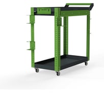 Тележка инструментальная ООО Металекс Metalex Тип 1А, 800x450x800, 2-е полки, серо-зеленый 118567