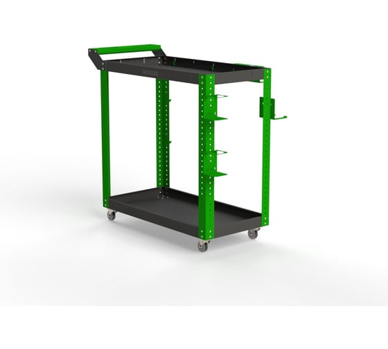 Тележка инструментальная ООО Металекс Metalex Тип 1А, 800x450x800, 2-е полки, серо-зеленый 118567