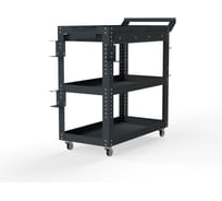 Тележка инструментальная ООО Металекс Metalex Тип 1А, 900x400x800, 3 полки, серый 118625