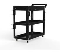 Тележка инструментальная ООО Металекс Metalex Тип 1А, 900x450x800, 3 полки, черный 118642