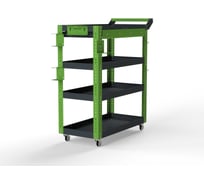 Тележка инструментальная ООО Металекс Metalex Тип 1А, 800x450x950, 4 полки, серо-зеленый 118653