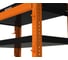 Тележка инструментальная ООО Металекс Metalex Тип 1А, 900x450x950, 4 полки, оранжево-черный 118660 10