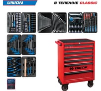 Набор инструментов KING TONY 173 предмета, UNION, в красной тележке 934-000MR