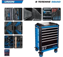 Набор инструментов KING TONY 173 предмета, UNION, в синей тележке 9SQ31-000MR