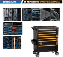 Набор инструментов KING TONY BASTION 204 предмета, в черной тележке 9G38-100MR40