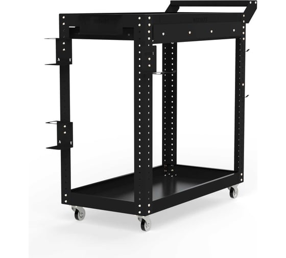 Тележка инструментальная ООО Металекс Metalex Тип 1А, 900x400x800, 2-е полки, черный 118589