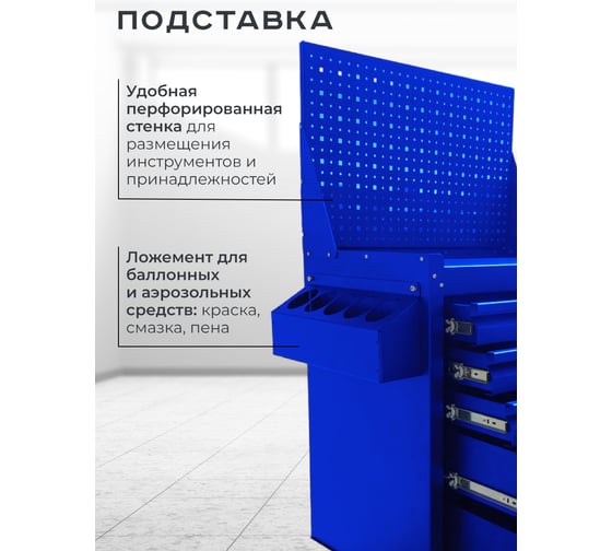 Тележка инструментальная ILIKPRO Вертикаль Премиум синяя SIDS-311.855.678.000.5010