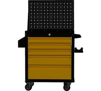 Тележка инструментальная ILIKPRO Вертикаль Премиум черно-желтая SIDS-311.855.678.000.9005-1021