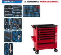 Набор инструментов KING TONY 235 предметов, EFFORT, в красной тележке 9G38-235MRVR
