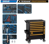 Набор инструментов KING TONY 251 предмет, DRIVE, в черной тележке 9G38-251MRV40