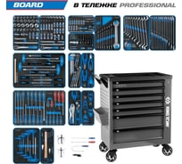 Набор инструментов KING TONY 325 предметов, BOARD, в серой тележке 9G38-325MRVG