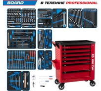 Набор инструментов KING TONY 325 предметов, BOARD, в красной тележке 9G38-325MRVR