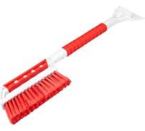 Щетка для снега SKYWAY 62,5см двойной скребок мягкая щетина, ручка soft touch S07801032