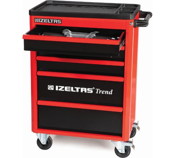 Инструментальная тележка IZELTAS TREND 5 выдвижных ящиков, полный 8244005096 1