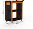 Тележка инструментальная ООО Металекс Metalex Тип 2А, 800x400x950, 3 полки, оранжево-черный, 118728 3