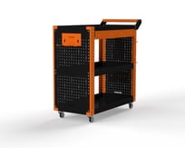 Тележка инструментальная ООО Металекс Metalex Тип 2А, 800x450x800, 3 полки, оранжево-черный, 118725