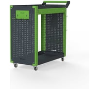 Тележка инструментальная ООО Металекс Metalex Тип 2А, 900x400x800, 2-е полки, серо-зеленый, 118677