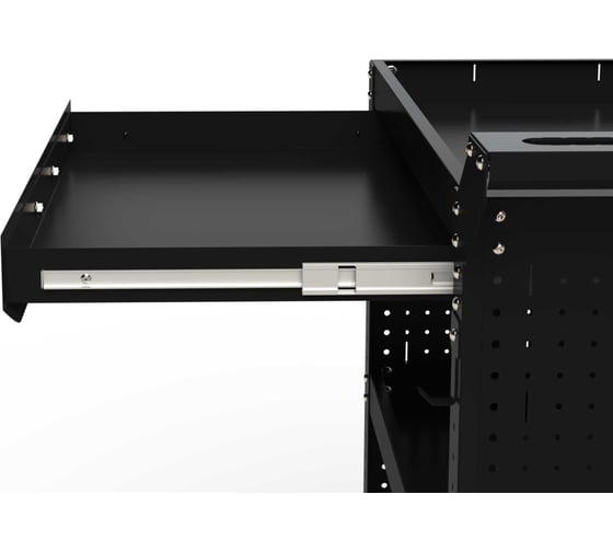 Тележка инструментальная ООО Металекс Metalex Тип 2А, 900x400x800, 3 полки, черный, 118751