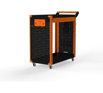 Тележка инструментальная ООО Металекс Тип 2А 700x450x800 2-е полки (оранжево-черный) 118686
