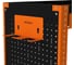 Тележка инструментальная ООО Металекс Тип 2А 700x450x800 2-е полки (оранжево-черный) 118686 8