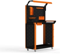 Тележка инструментальная ООО Металекс Metalex тип 6, 700х350х800, 2-е полки, оранжево-черный, 118793