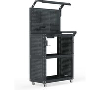 Тележка инструментальная ООО Металекс тип 6 800х400х950 3 полки (серый) 118854