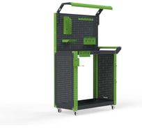 Тележка инструментальная ООО Металекс тип 6 800х450х800 2-е полки (серо-зеленый) 118791