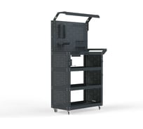 Тележка инструментальная ООО Металекс Metalex тип 6, 700х400х950, 4 полки, серый, 118885