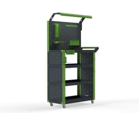 Тележка инструментальная ООО Металекс Metalex тип 6, 700х450х950, 4 полки, серо-зеленый, 118876